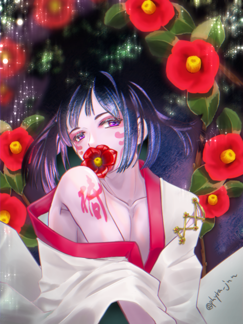 椿咲く