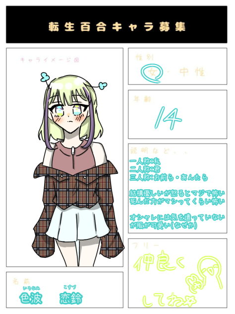 キャラ募参加☆
