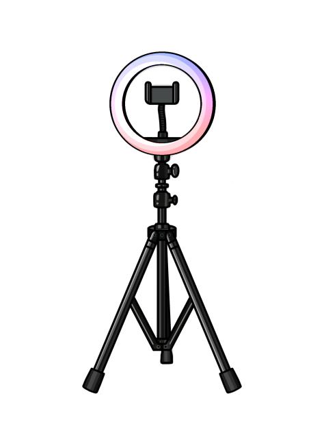 Ring light with phone holder 3
