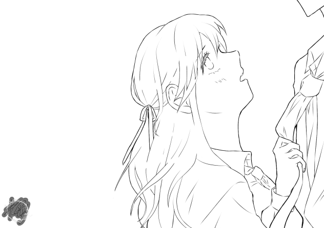 告白💐　線画