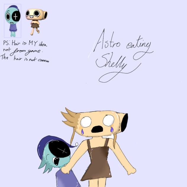 Astro eating Shelly  Danny's world