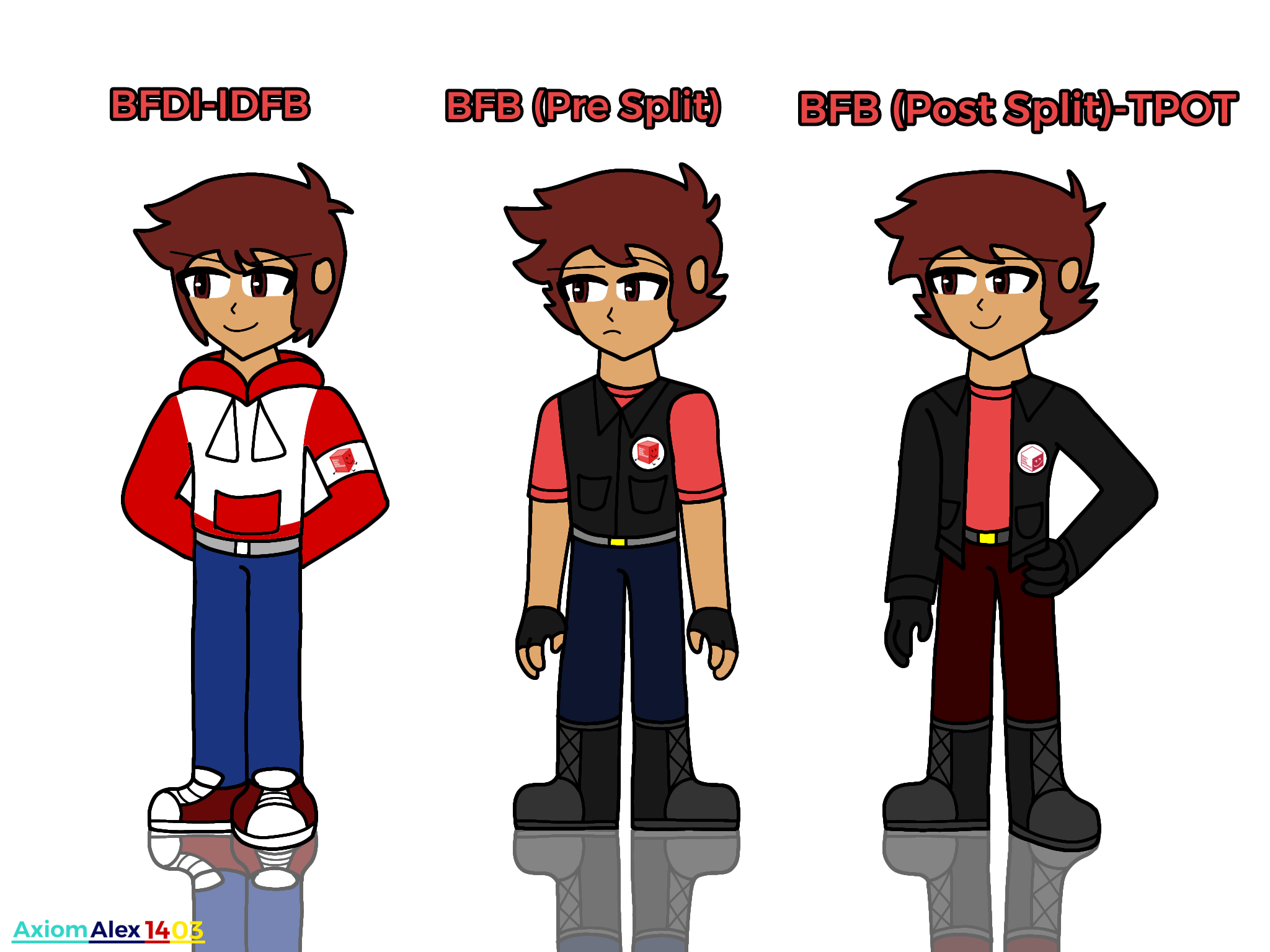 Human Blocky over the Seasons - ibisPaint