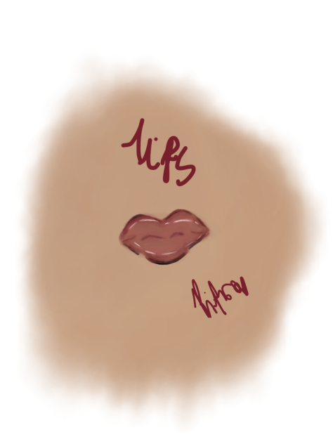 Lazy lip doodle 😣👄
