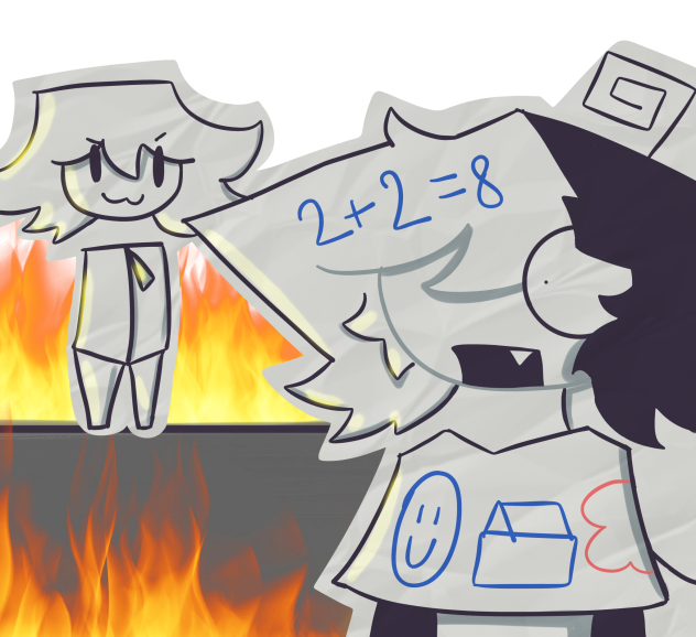 Chip burnt the food…