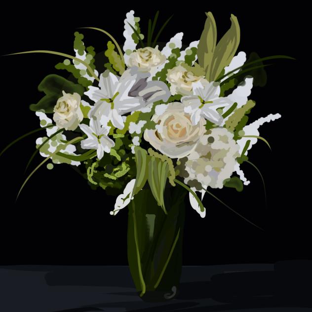 Vase of flowers…