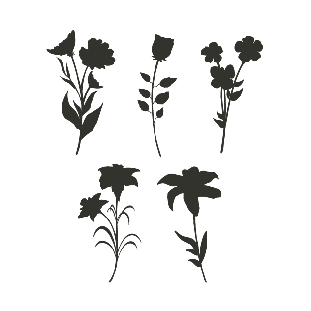 Flower Silhouettes 1