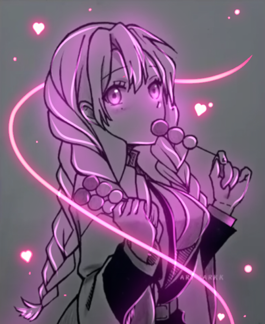 Mitsuri Kanroji Glow Art