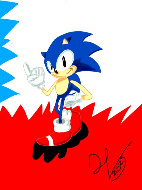 Classic Sonic Sonic 1 art style
