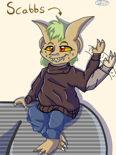Scabbs, the Anxiety Gremlin