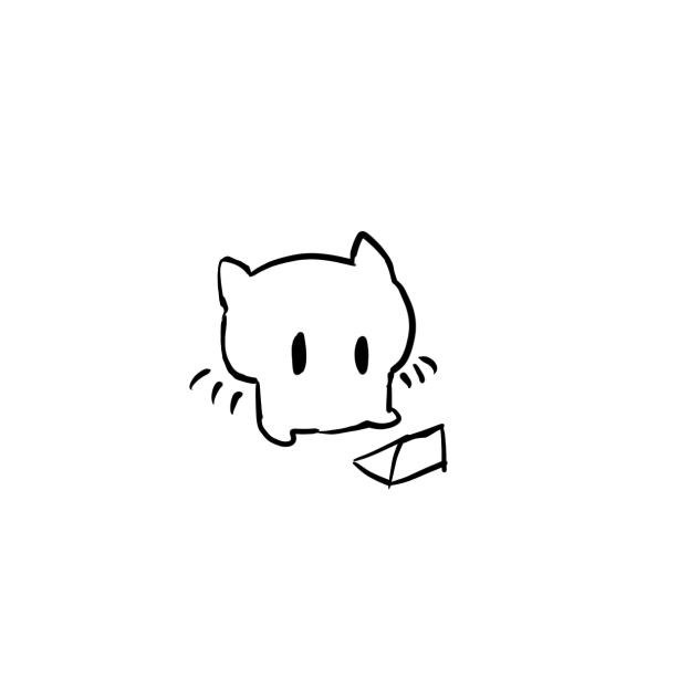 Sad birthday cat