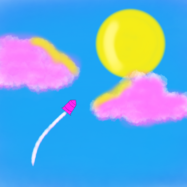 pink cotton candy cloud ibisPaint