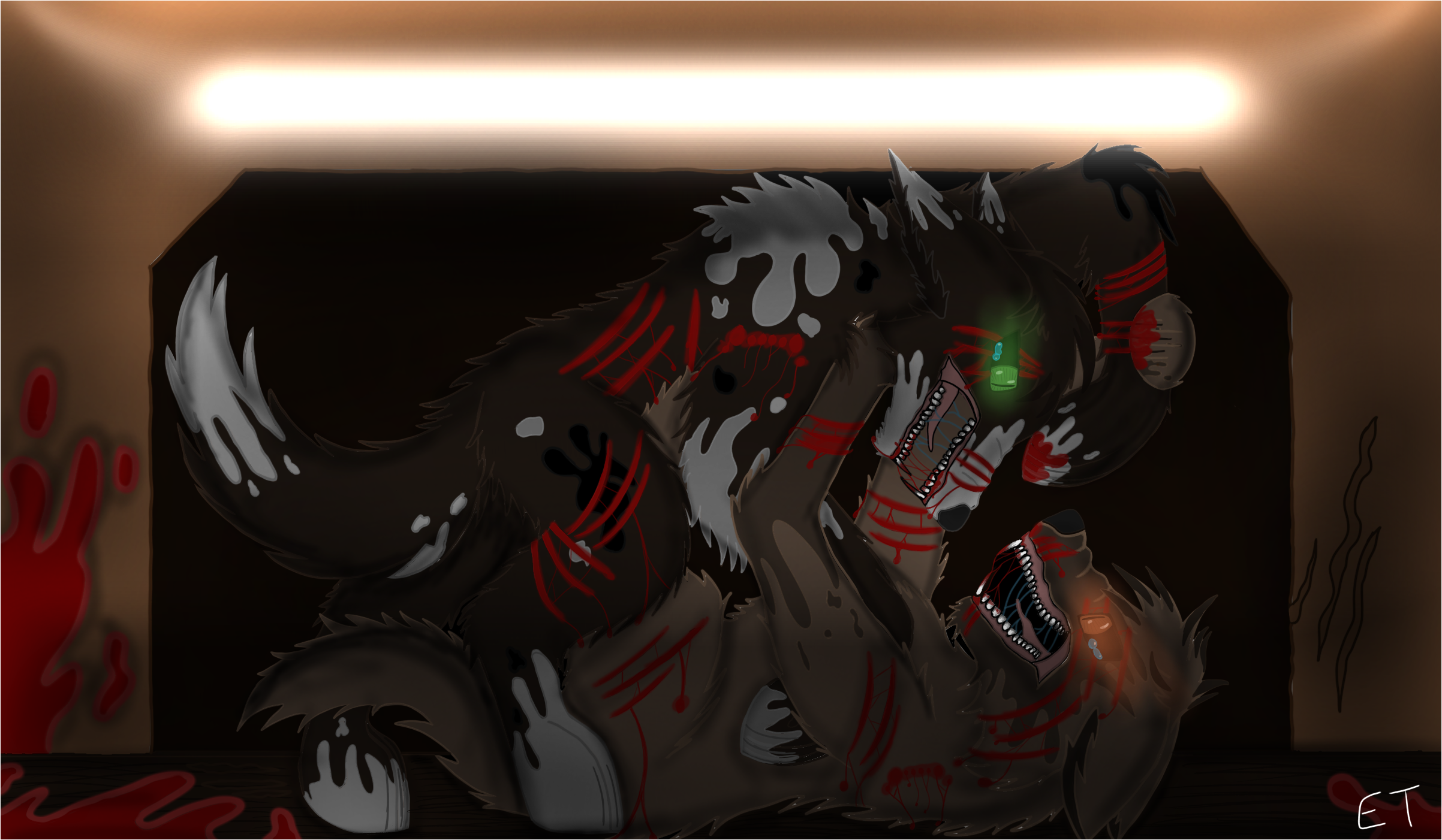 When Wolves Fight - ibisPaint
