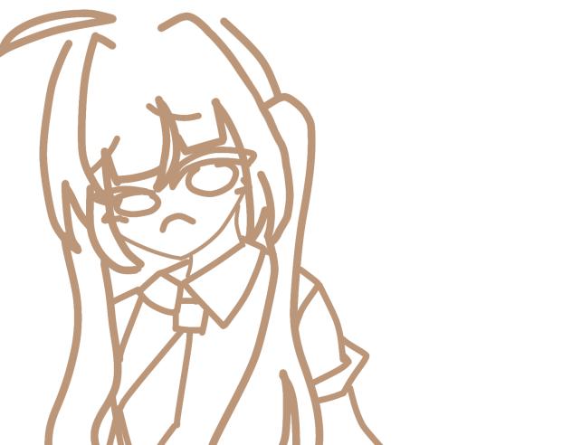 ぱっつんミクさん#妹作#散髪#色塗り