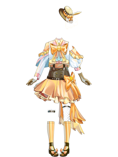 Concert idol costume orange