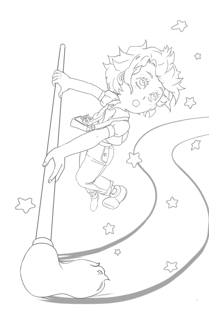 天の河の清掃中