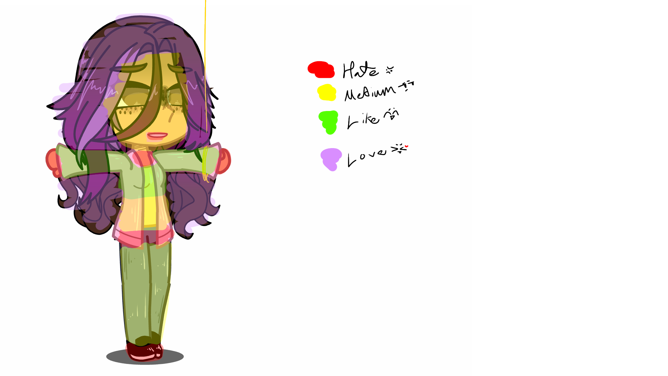 Love-Hate scale ️- - ibisPaint