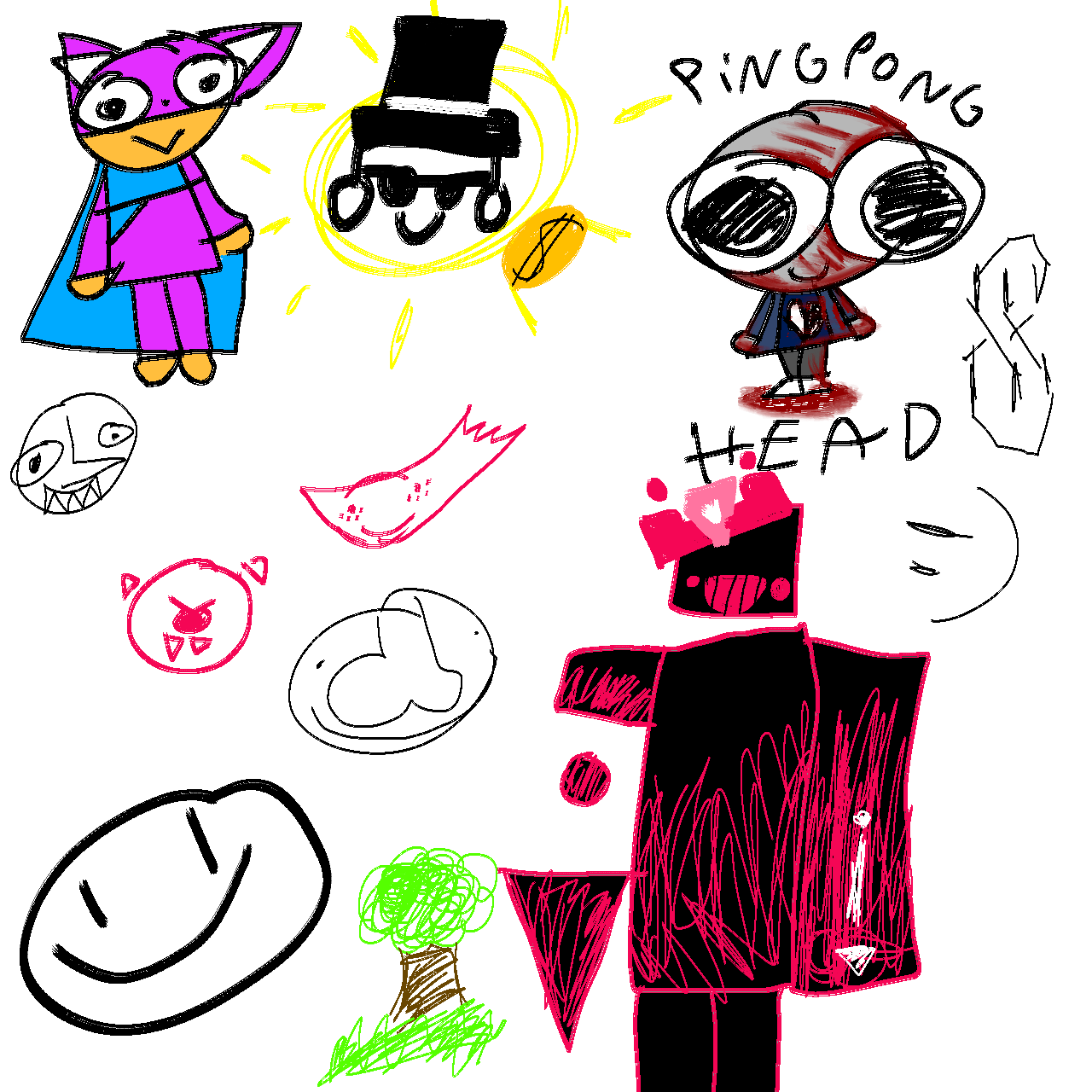 I have these doodles - ibisPaint