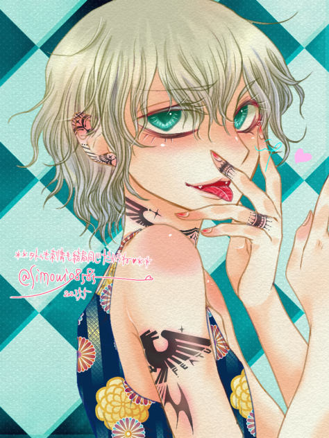 入れたてタトゥーは赤く腫れてんよ❤️✨