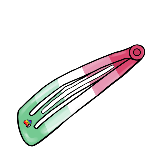 Pride Flag Barrette - Abro - ibisPaint