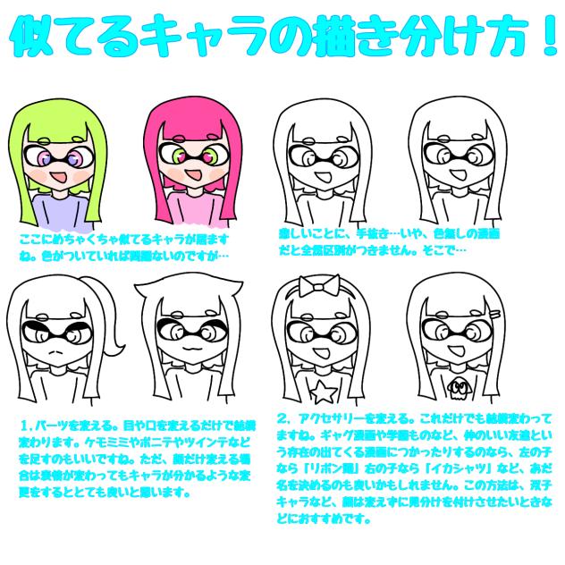 似てるキャラの描き分け方！