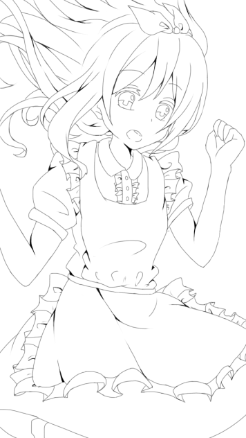 アリス 線画