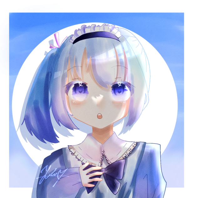 青いメイド💙