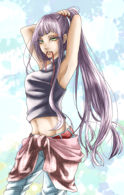 【塗った】ポニーテール