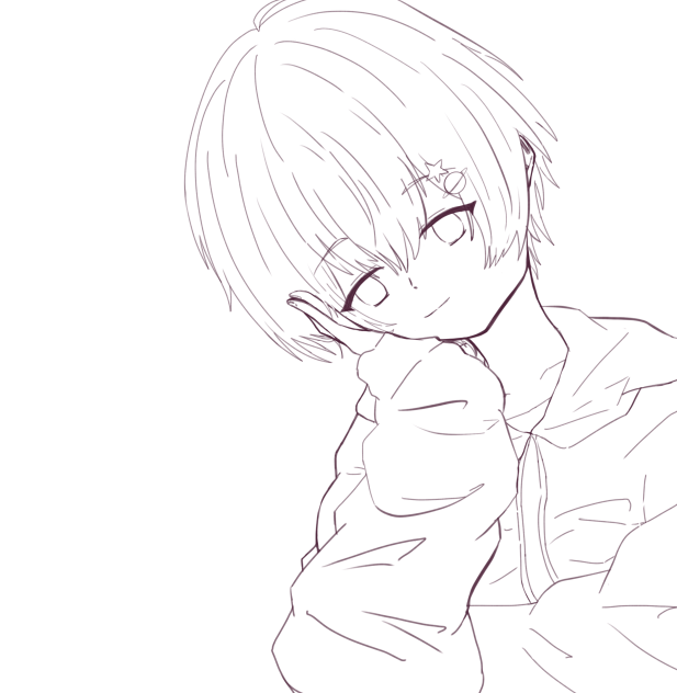 推しくん　線画