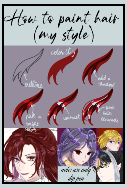 how to paint hair my style