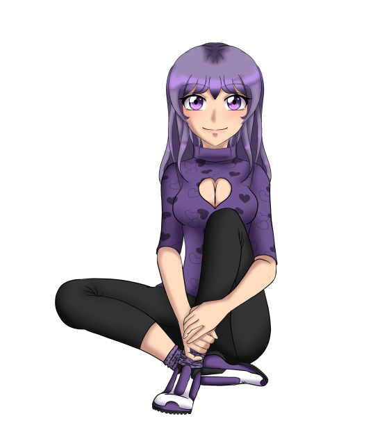 Purple lady
