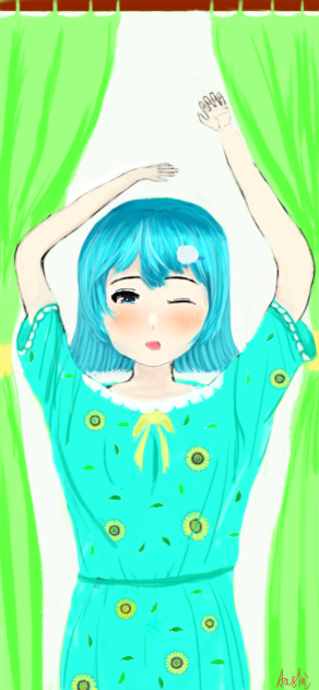 んん〜っ、おはよ！