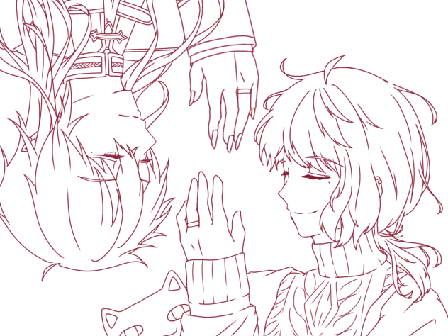 線画　ChroNoiR