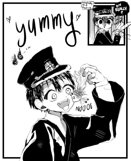 tsukasa snacking on fish nene