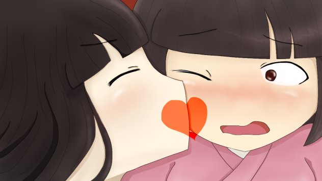 姉妹の戯れ