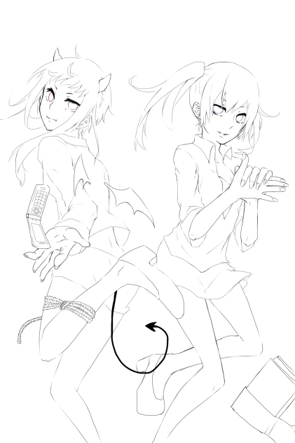 [塗り絵]脳漿炸裂ガール