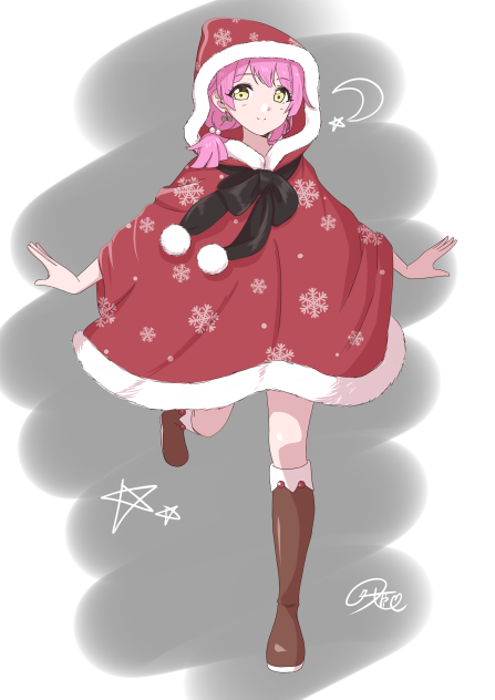らくがき、サンタりなりー