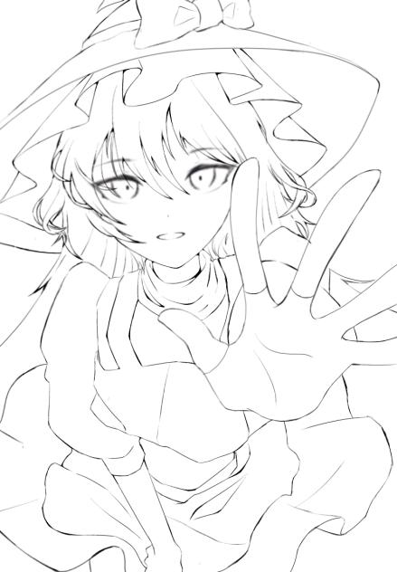 描いたけど塗るのがめんどくさくなった線画