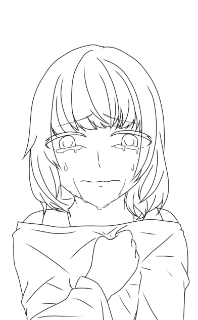 表情練習　泣き顔