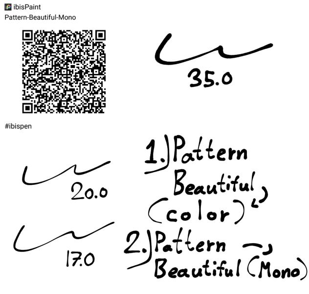 Pattern Beautiful Mono! - ibisPaint