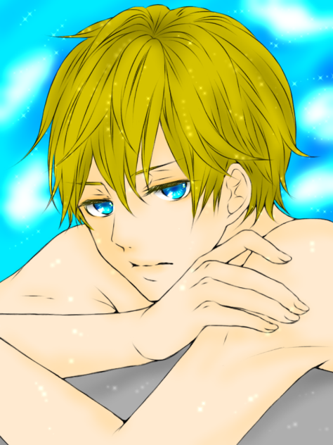 線画 プールサイド 塗らせていただきました