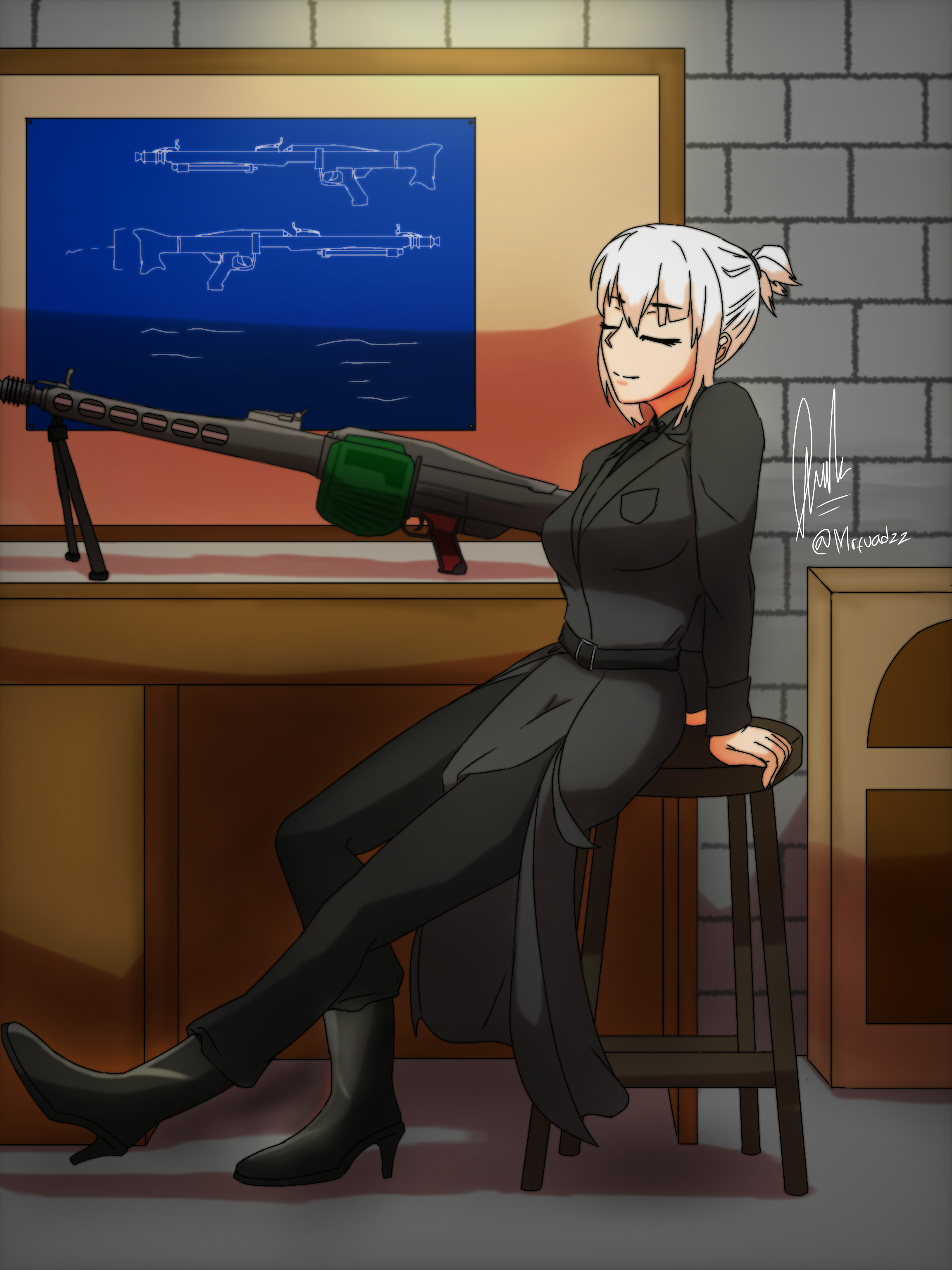 Chizuru the weapons engineer - ibisPaint