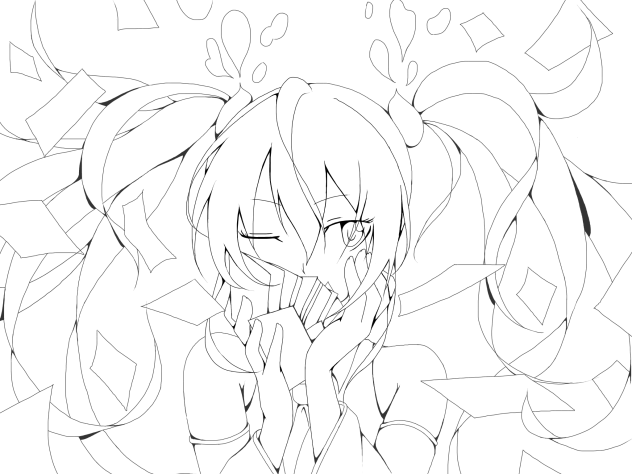 妄想税 線画