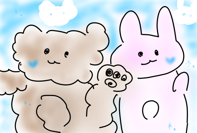 🐶🐇🩵☁️