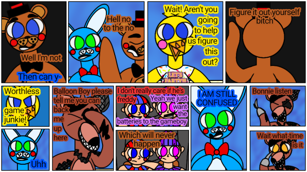 Blinded animatronics p3. FNaF fan comic