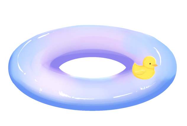 ひよこ付き浮き輪