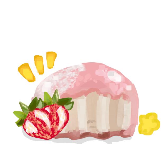 strawberry mochi