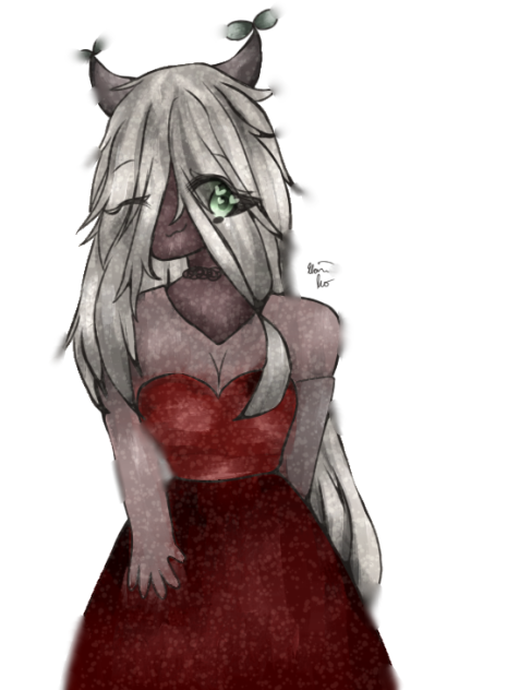 Girl with Horns of Hearts
