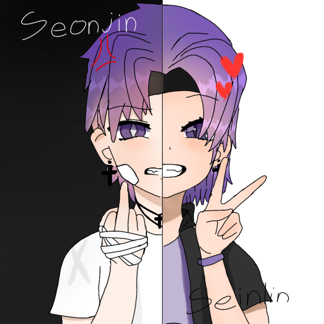 Seonjin, my brother. Seinlin, me.