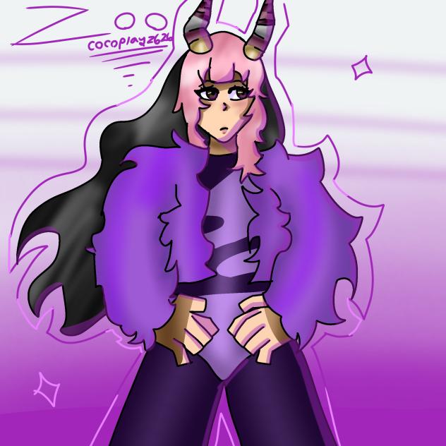 my OC in shakiras outfit💜🫶🏼