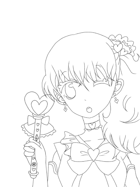 まほうしょうじょ  線画